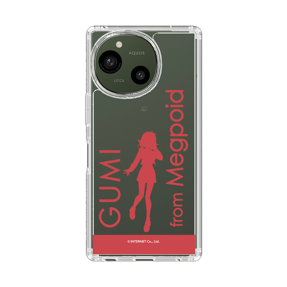 スリムプロテクションケース［ GUMI - シルエット レッド ］