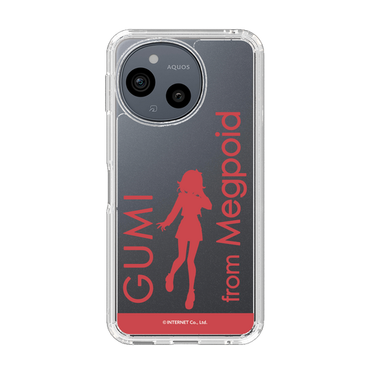 スリムプロテクションケース［ GUMI - シルエット レッド ］