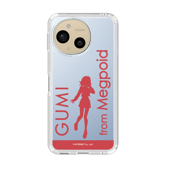 スリムプロテクションケース［ GUMI - シルエット レッド ］