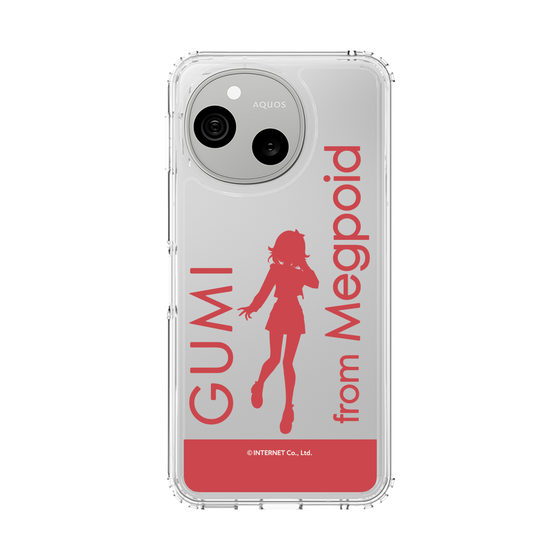 スリムプロテクションケース［ GUMI - シルエット レッド ］