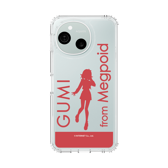 スリムプロテクションケース［ GUMI - シルエット レッド ］