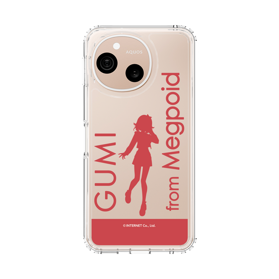 スリムプロテクションケース［ GUMI - シルエット レッド ］