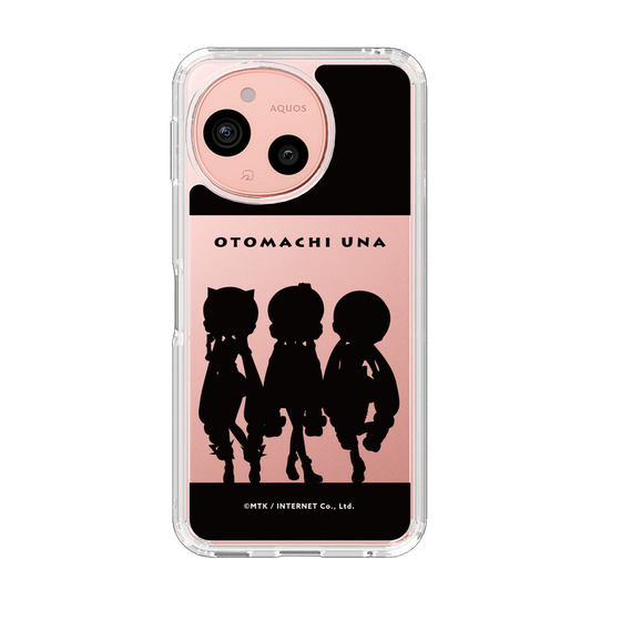 スリムプロテクションケース［ 音街ウナ - シルエット - トリプル ］