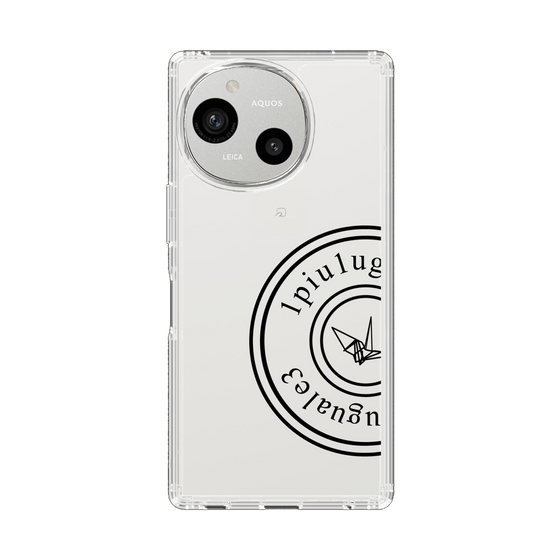 スリムプロテクションケース［ 1PIU1UGUALE3 - 鶴 - Black ］