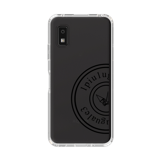 スリムプロテクションケース［ 1PIU1UGUALE3 - 鶴 - Black ］