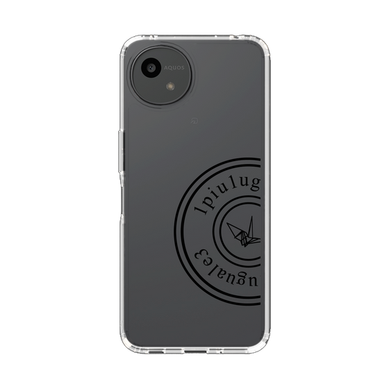 スリムプロテクションケース［ 1PIU1UGUALE3 - 鶴 - Black ］