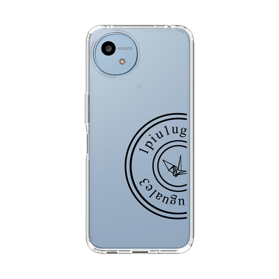 スリムプロテクションケース［ 1PIU1UGUALE3 - 鶴 - Black ］