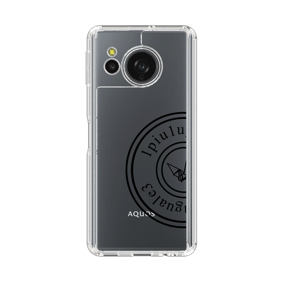 スリムプロテクションケース［ 1PIU1UGUALE3 - 鶴 - Black ］