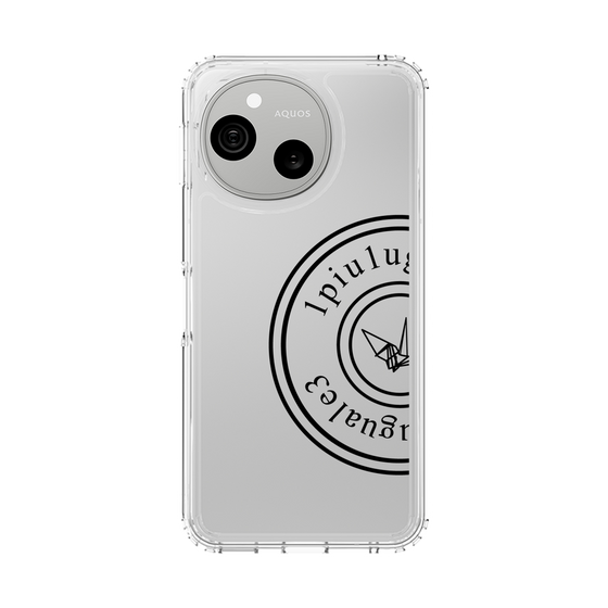 スリムプロテクションケース［ 1PIU1UGUALE3 - 鶴 - Black ］