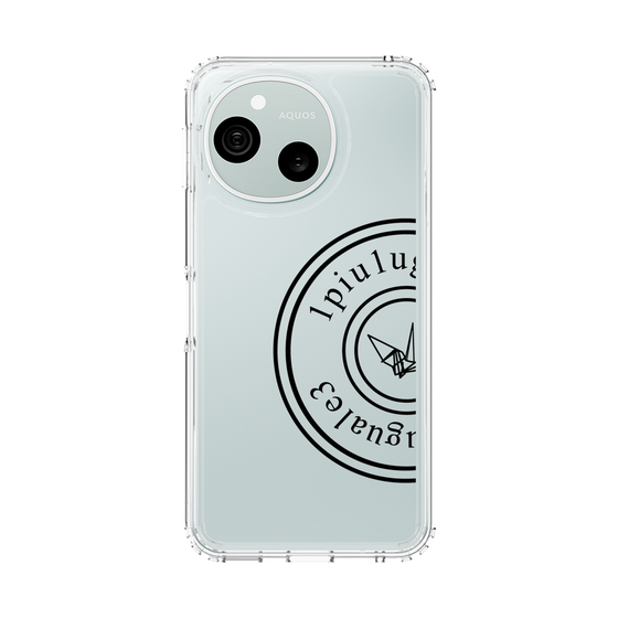 スリムプロテクションケース［ 1PIU1UGUALE3 - 鶴 - Black ］