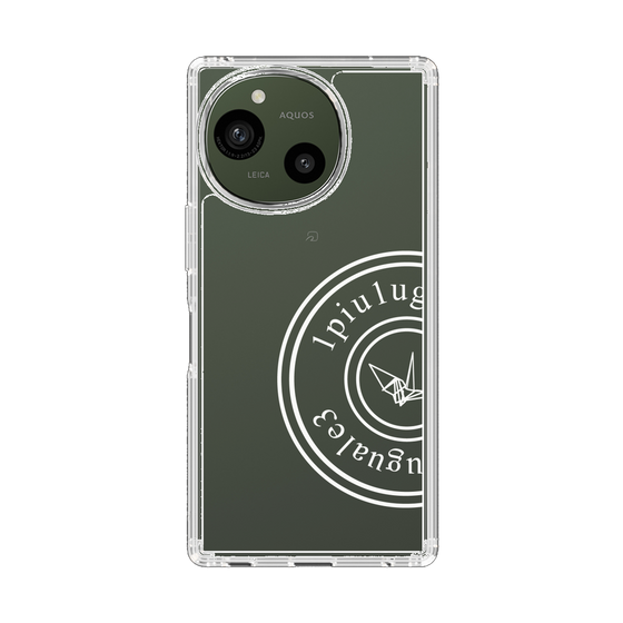 スリムプロテクションケース［ 1PIU1UGUALE3 - 鶴 - White ］