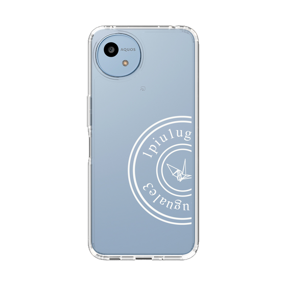 スリムプロテクションケース［ 1PIU1UGUALE3 - 鶴 - White ］