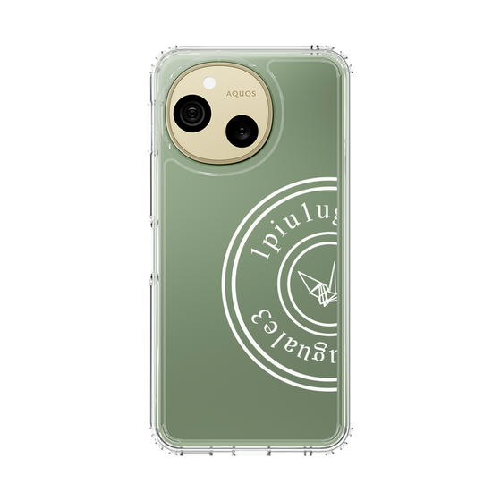 スリムプロテクションケース［ 1PIU1UGUALE3 - 鶴 - White ］