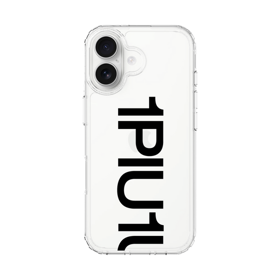 スリムプロテクションケース［ 1PIU1UGUALE3 - Logo Bold - Black ］