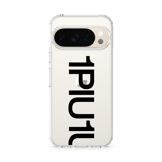 スリムプロテクションケース［ 1PIU1UGUALE3 - Logo Bold - Black ］