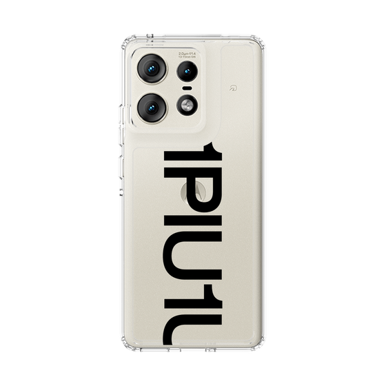 スリムプロテクションケース［ 1PIU1UGUALE3 - Logo Bold - Black ］