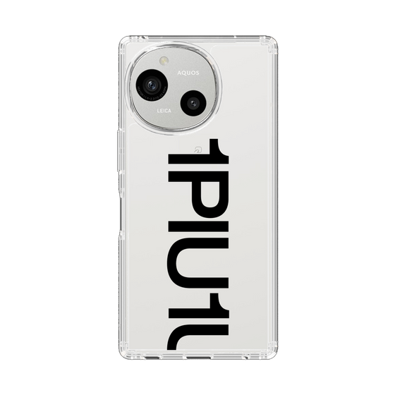 スリムプロテクションケース［ 1PIU1UGUALE3 - Logo Bold - Black ］