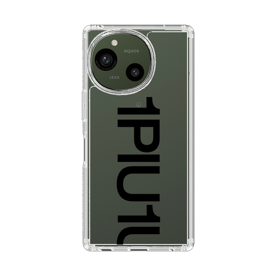 スリムプロテクションケース［ 1PIU1UGUALE3 - Logo Bold - Black ］