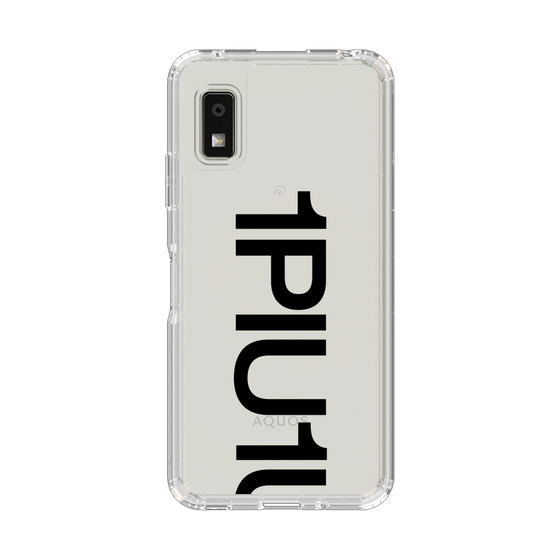 スリムプロテクションケース［ 1PIU1UGUALE3 - Logo Bold - Black ］