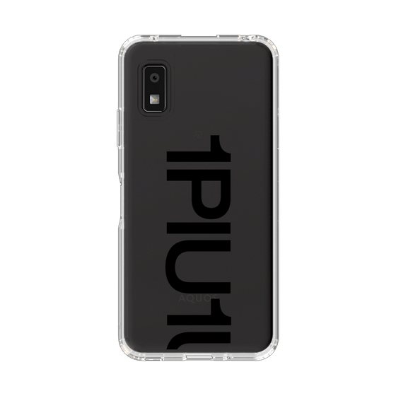 スリムプロテクションケース［ 1PIU1UGUALE3 - Logo Bold - Black ］