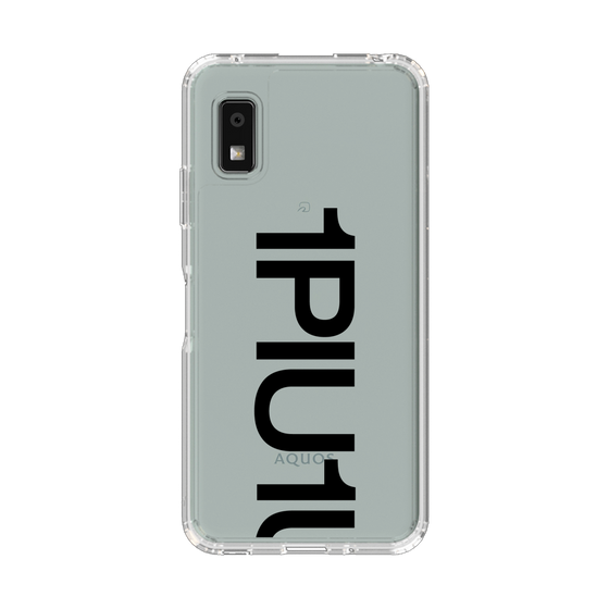 スリムプロテクションケース［ 1PIU1UGUALE3 - Logo Bold - Black ］