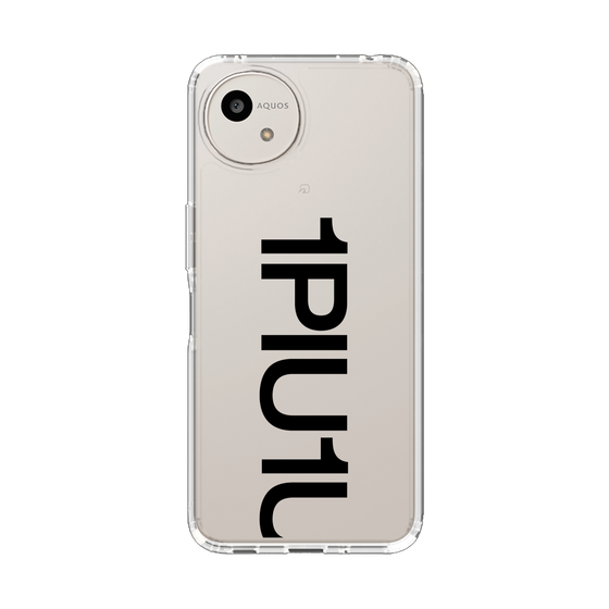 スリムプロテクションケース［ 1PIU1UGUALE3 - Logo Bold - Black ］