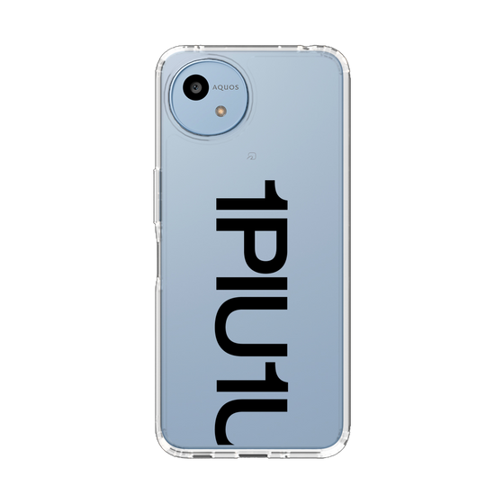 スリムプロテクションケース［ 1PIU1UGUALE3 - Logo Bold - Black ］