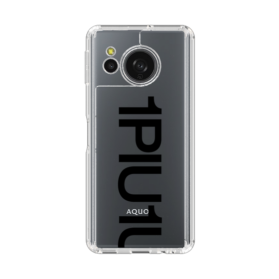 スリムプロテクションケース［ 1PIU1UGUALE3 - Logo Bold - Black ］