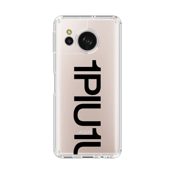 スリムプロテクションケース［ 1PIU1UGUALE3 - Logo Bold - Black ］