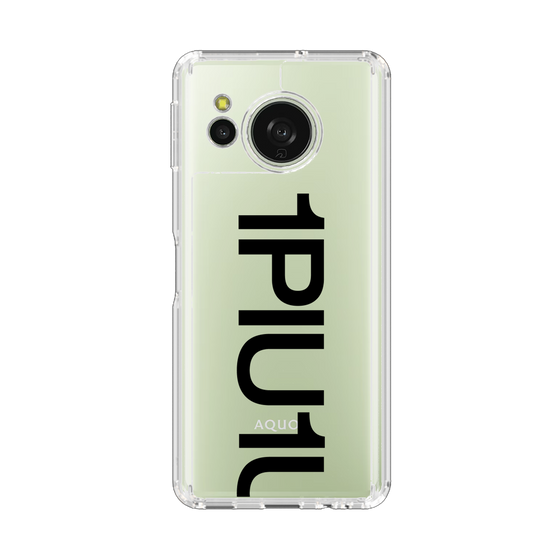 スリムプロテクションケース［ 1PIU1UGUALE3 - Logo Bold - Black ］