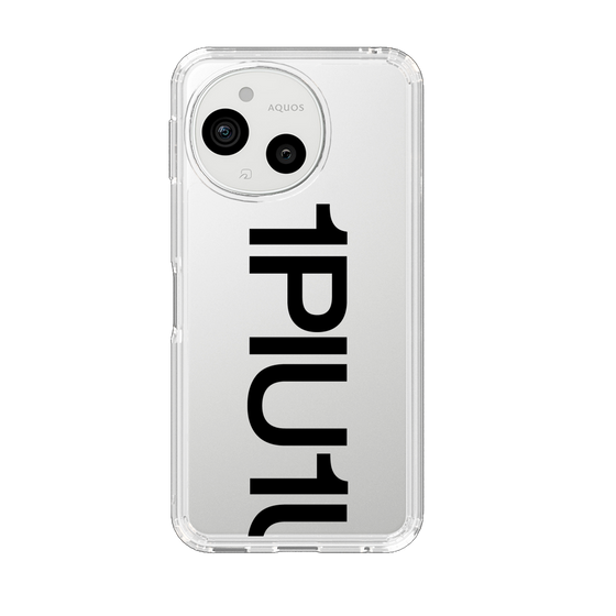 スリムプロテクションケース［ 1PIU1UGUALE3 - Logo Bold - Black ］