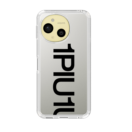 スリムプロテクションケース［ 1PIU1UGUALE3 - Logo Bold - Black ］