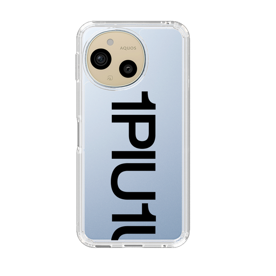 スリムプロテクションケース［ 1PIU1UGUALE3 - Logo Bold - Black ］