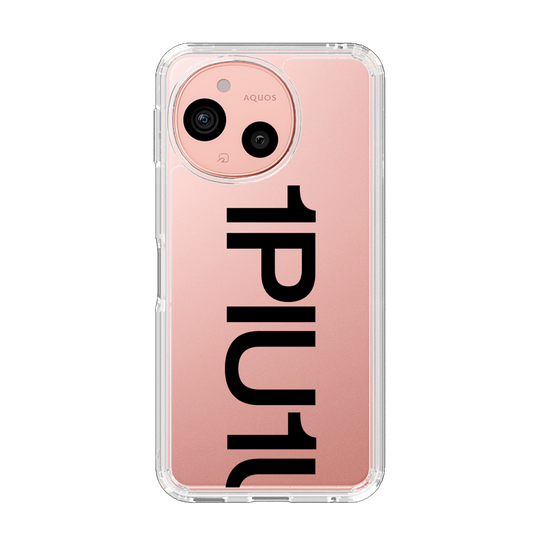 スリムプロテクションケース［ 1PIU1UGUALE3 - Logo Bold - Black ］