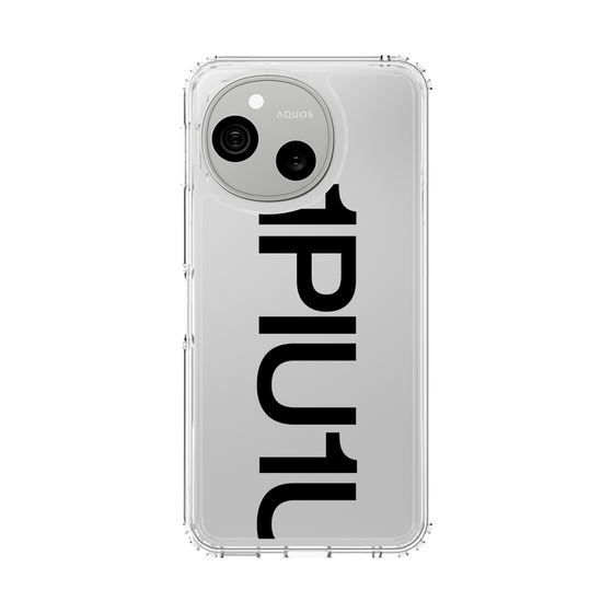スリムプロテクションケース［ 1PIU1UGUALE3 - Logo Bold - Black ］