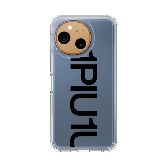 スリムプロテクションケース［ 1PIU1UGUALE3 - Logo Bold - Black ］