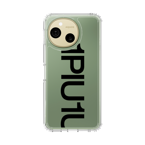 スリムプロテクションケース［ 1PIU1UGUALE3 - Logo Bold - Black ］