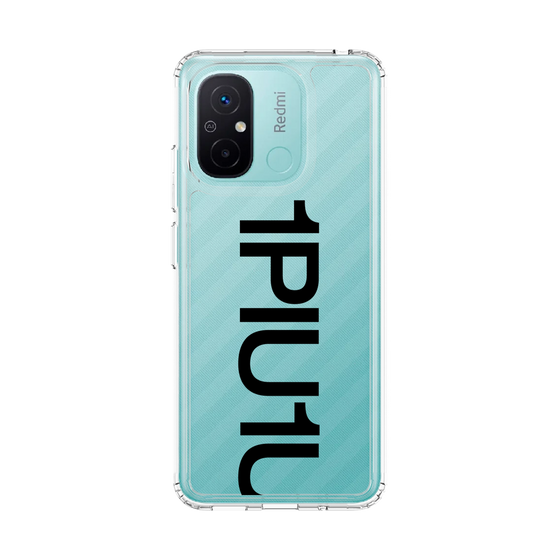 スリムプロテクションケース［ 1PIU1UGUALE3 - Logo Bold - Black ］