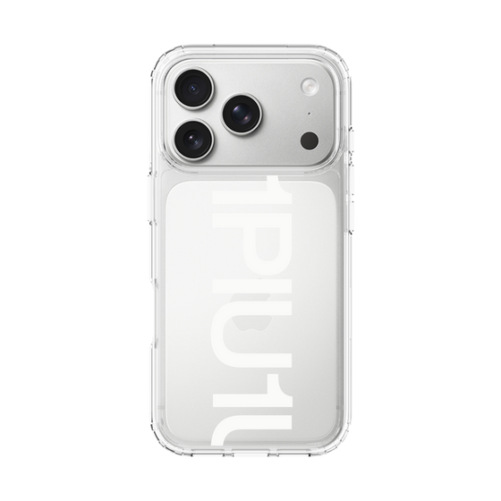 スリムプロテクションケース［ 1PIU1UGUALE3 - Logo Bold -White ］