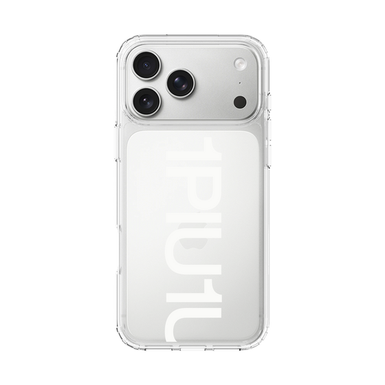 スリムプロテクションケース［ 1PIU1UGUALE3 - Logo Bold -White ］