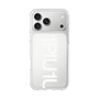スリムプロテクションケース［ 1PIU1UGUALE3 - Logo Bold -White ］