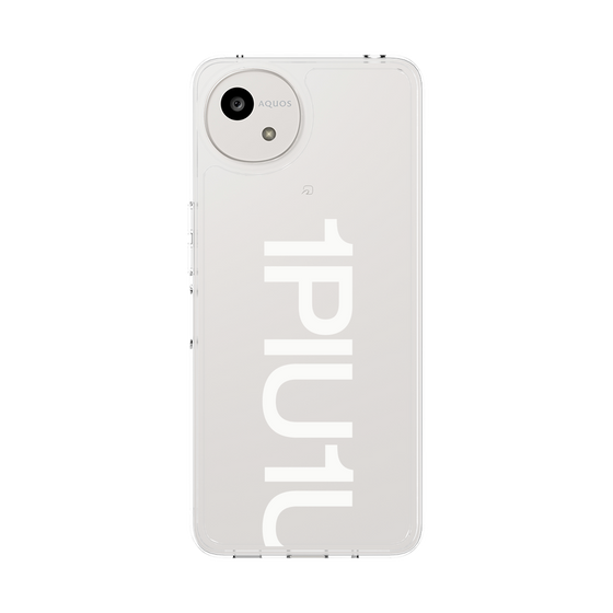 スリムプロテクションケース［ 1PIU1UGUALE3 - Logo Bold -White ］