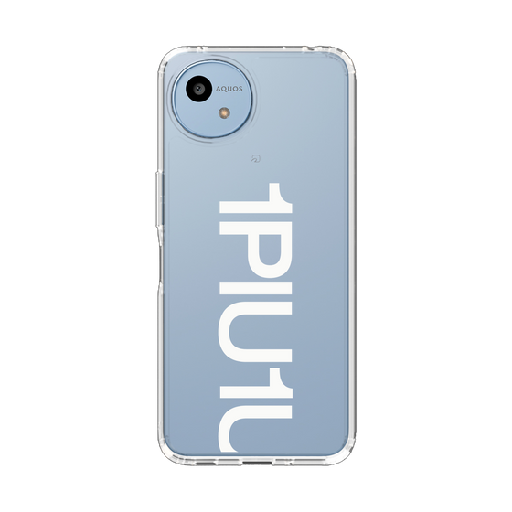 スリムプロテクションケース［ 1PIU1UGUALE3 - Logo Bold -White ］