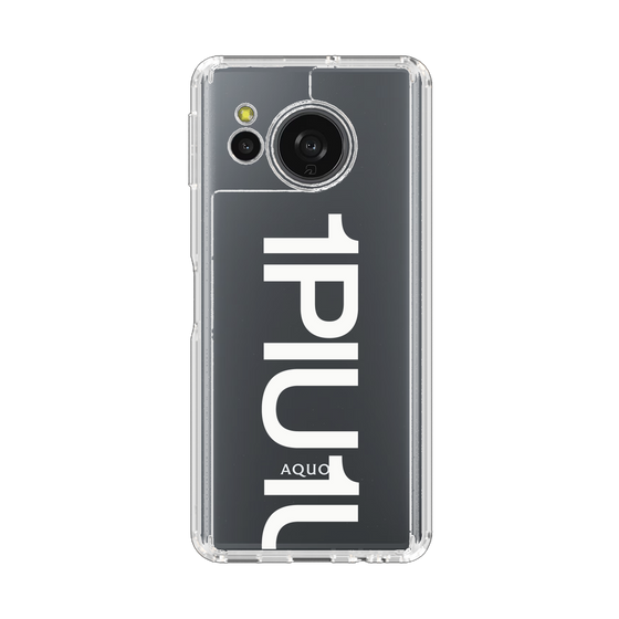 スリムプロテクションケース［ 1PIU1UGUALE3 - Logo Bold -White ］