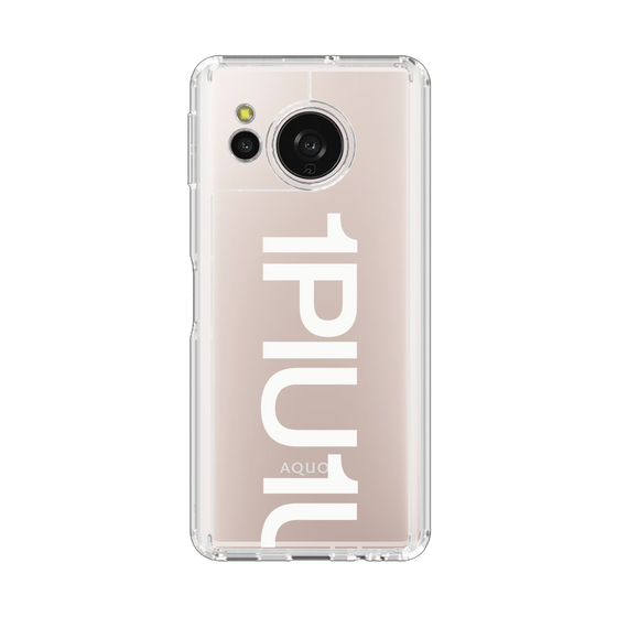 スリムプロテクションケース［ 1PIU1UGUALE3 - Logo Bold -White ］