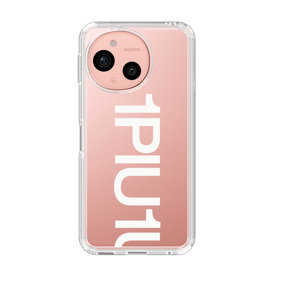 スリムプロテクションケース［ 1PIU1UGUALE3 - Logo Bold -White ］