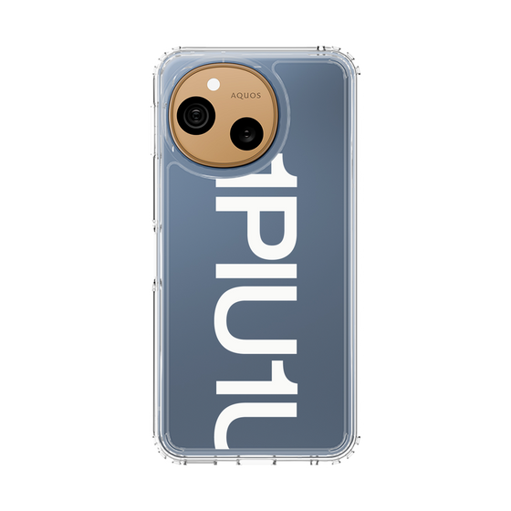 スリムプロテクションケース［ 1PIU1UGUALE3 - Logo Bold -White ］