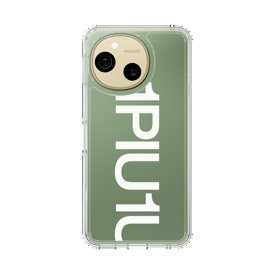 スリムプロテクションケース［ 1PIU1UGUALE3 - Logo Bold -White ］