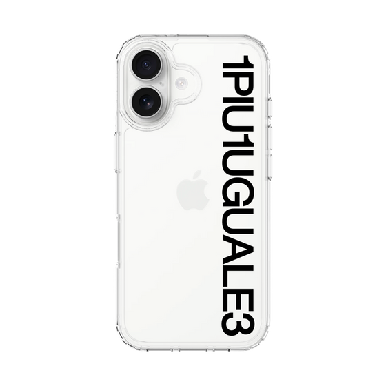 スリムプロテクションケース［ 1PIU1UGUALE3 - Logo - Black ］