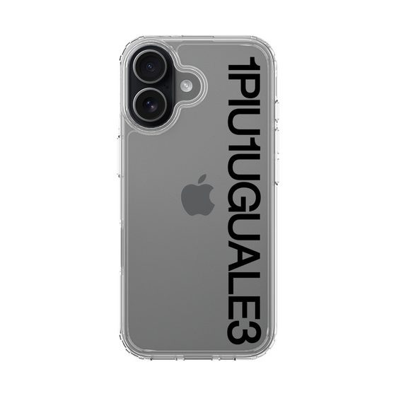 スリムプロテクションケース［ 1PIU1UGUALE3 - Logo - Black ］